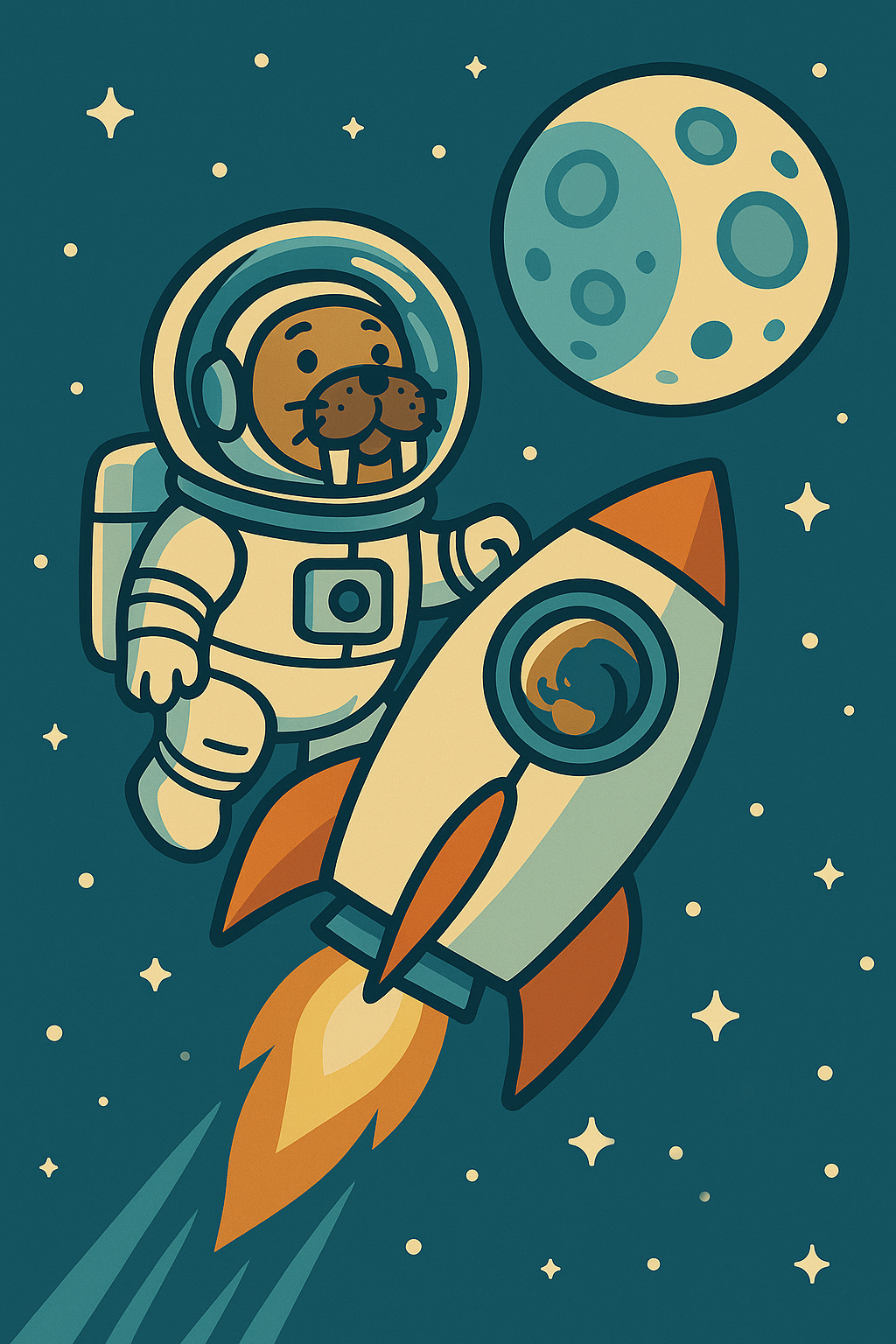 Tuugaaq going to the Moon